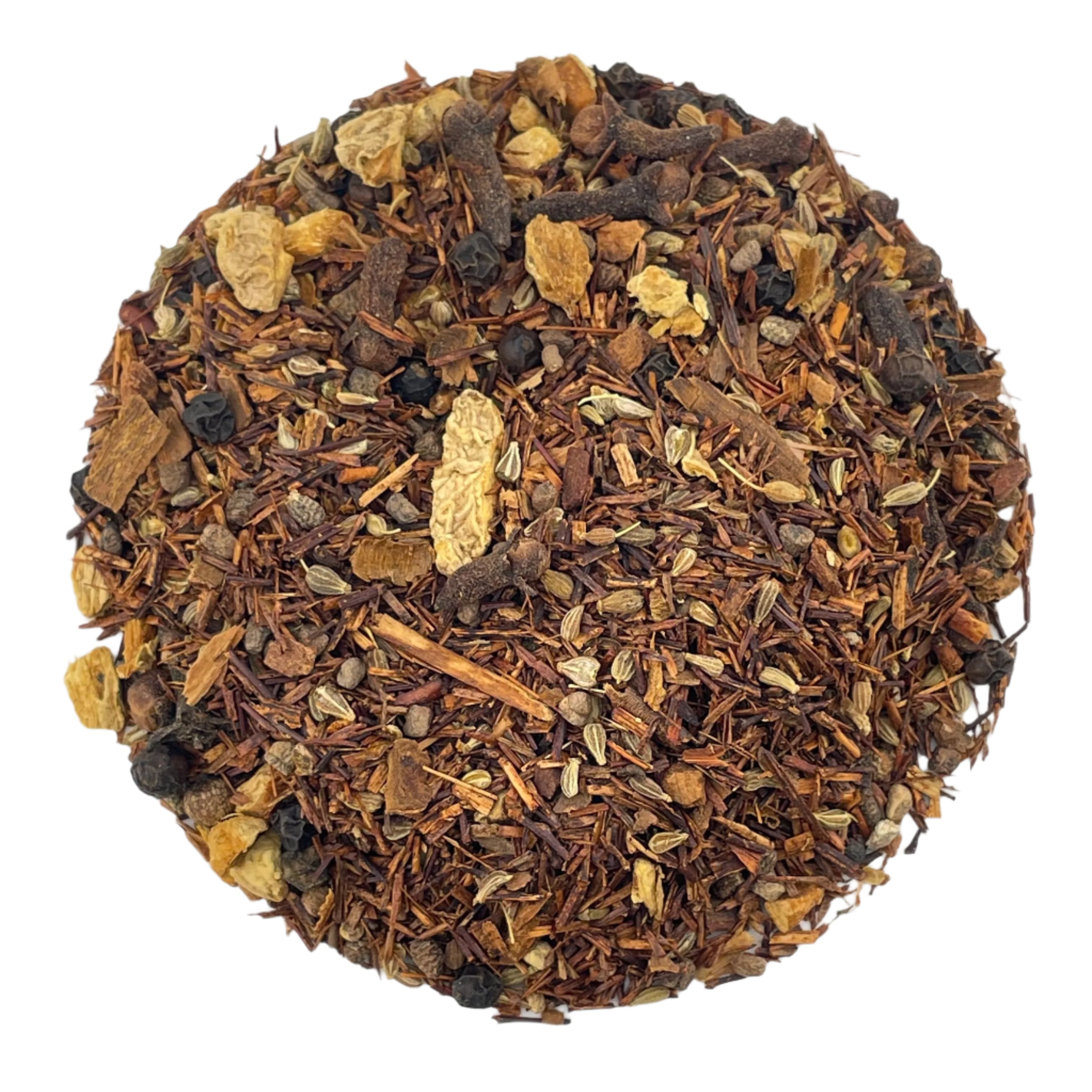 Rooibos tea leaves and spices