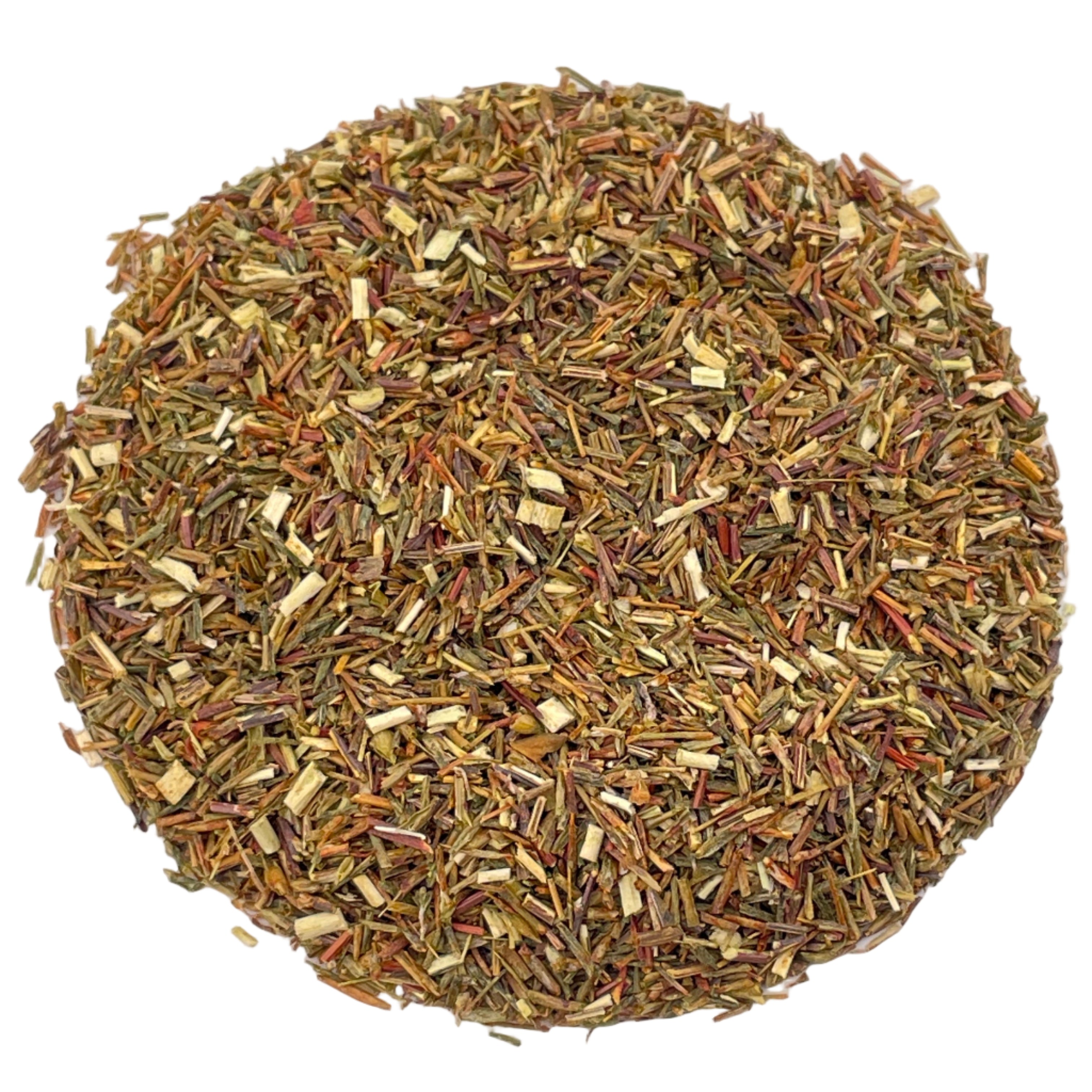 loose leaf tea on a white background