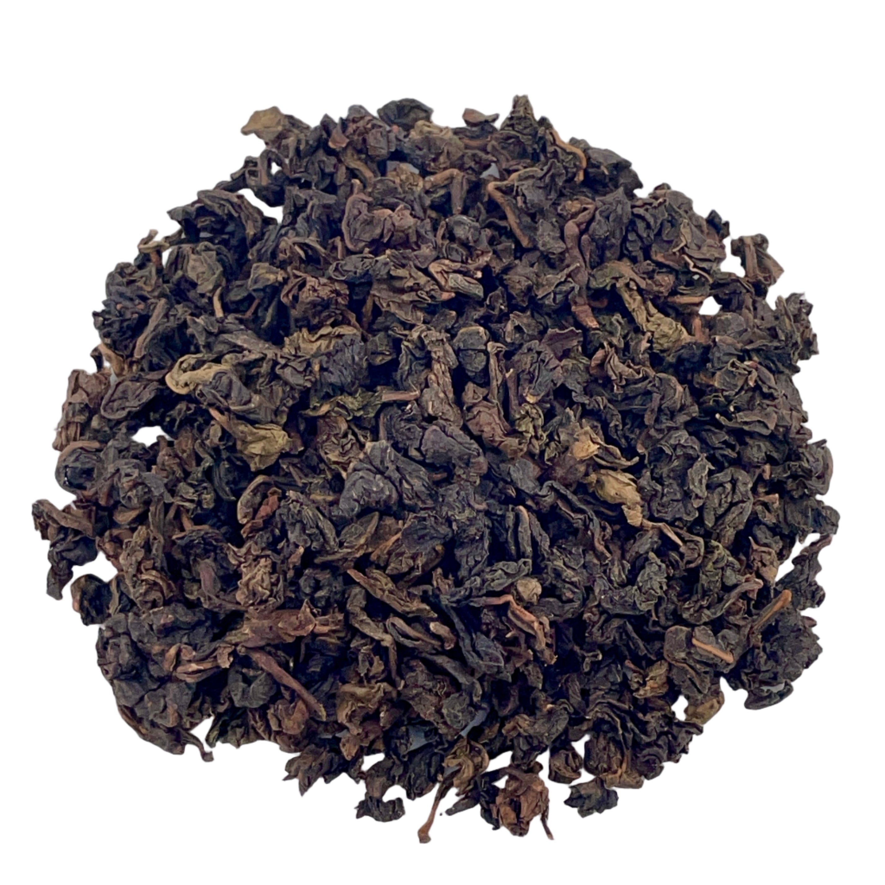 loose leaf tea on white background